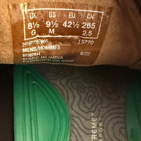 Clarks Black Suede Oxfords with Brown Laces - Picture 6 of 8